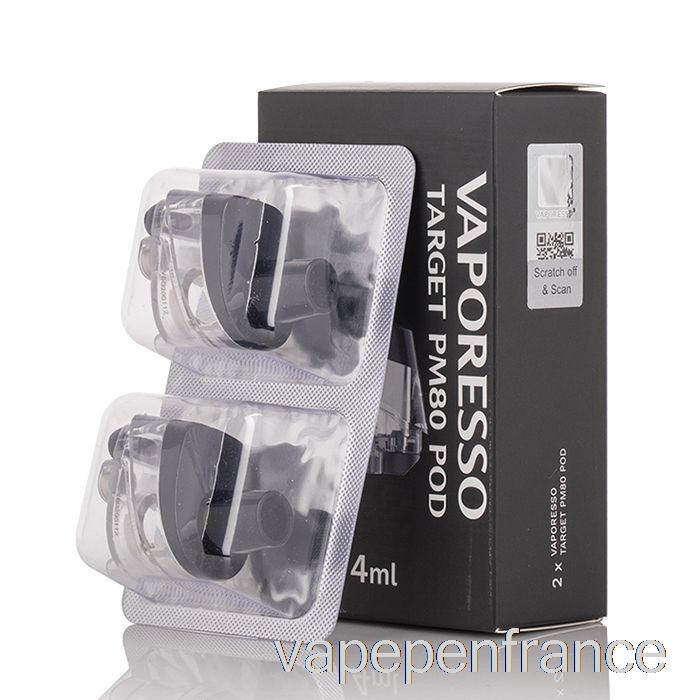 Vaporesso Target PM80 Pods De Remplacement Pods PM80 Rechargeables De 4 Ml (paquet De 2) Stylo Vape